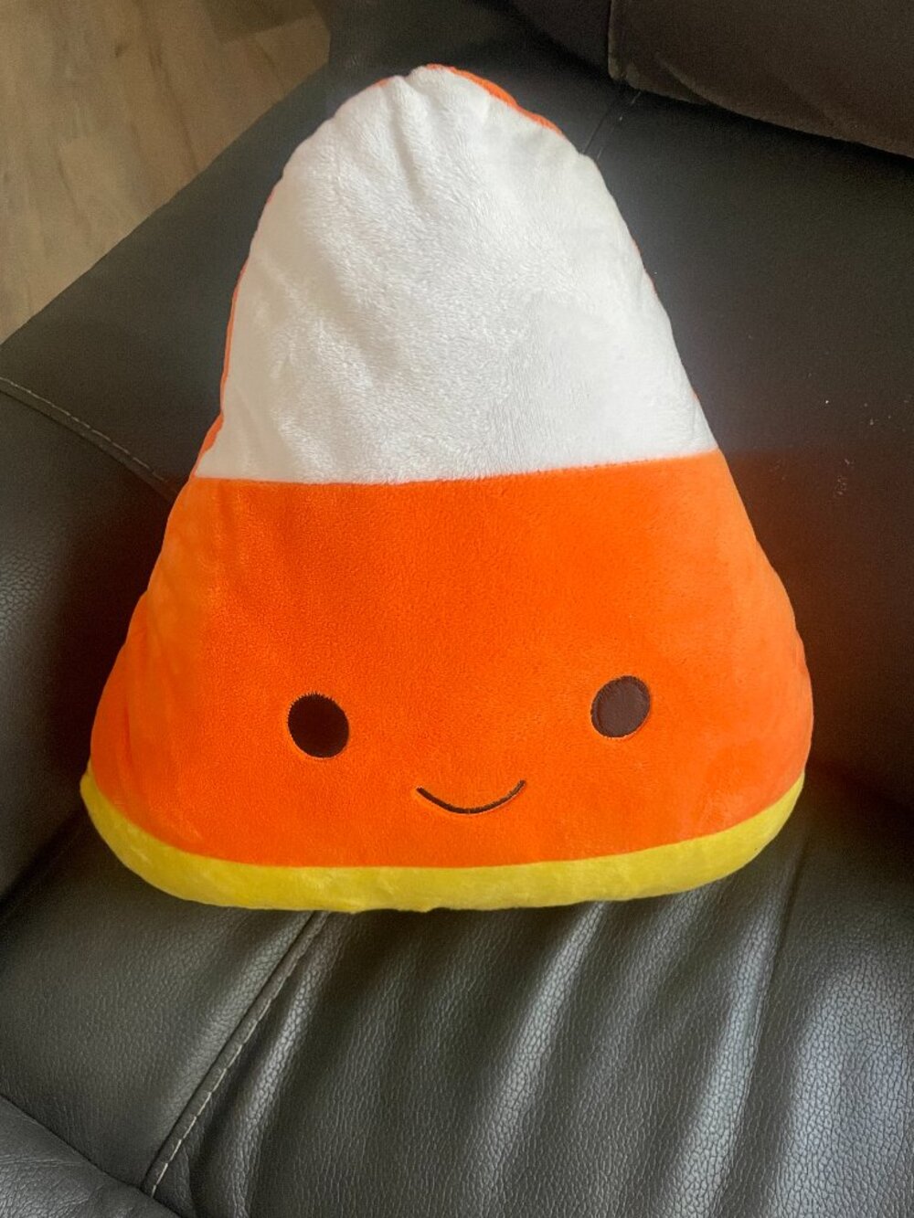 2024 Target Bullseye Halloween Candy Corn 13" Plush Velvety Soft Throw Pillow